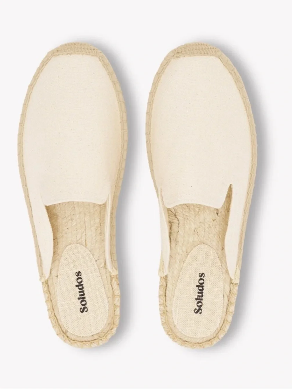 Soludos Natural Canvas Slip-On Espadrilles 9/9.5/40 Dali Mule Natural Undyed